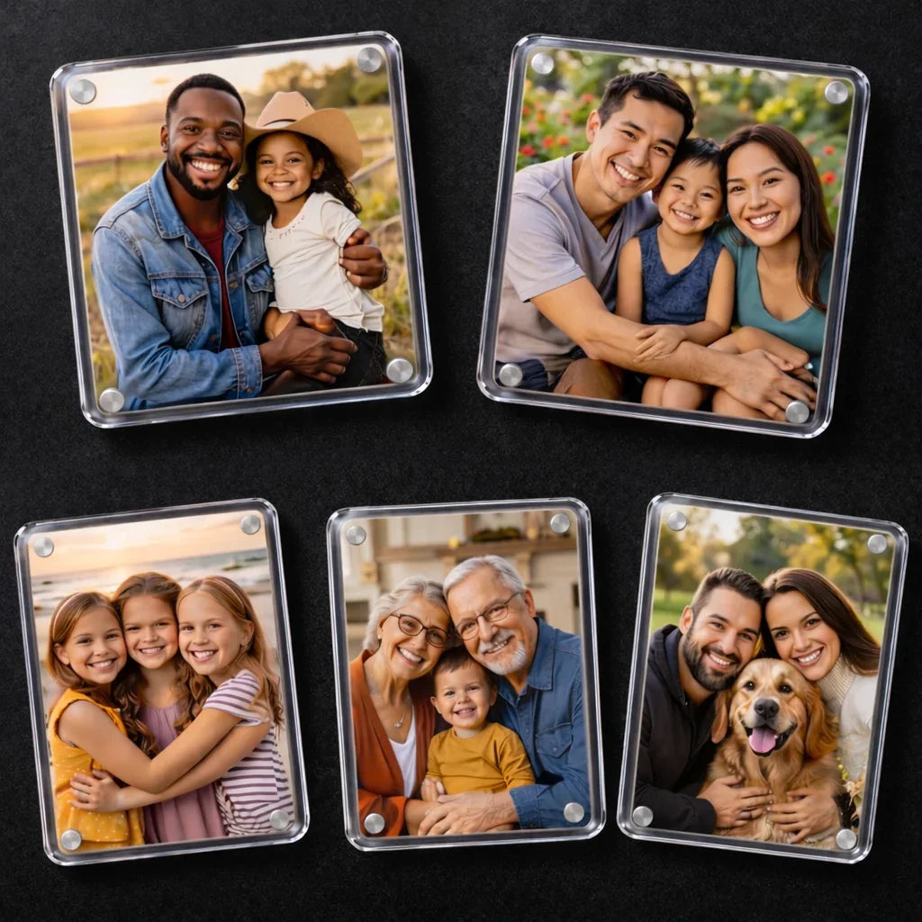 minimag acrylic magneti photo frame